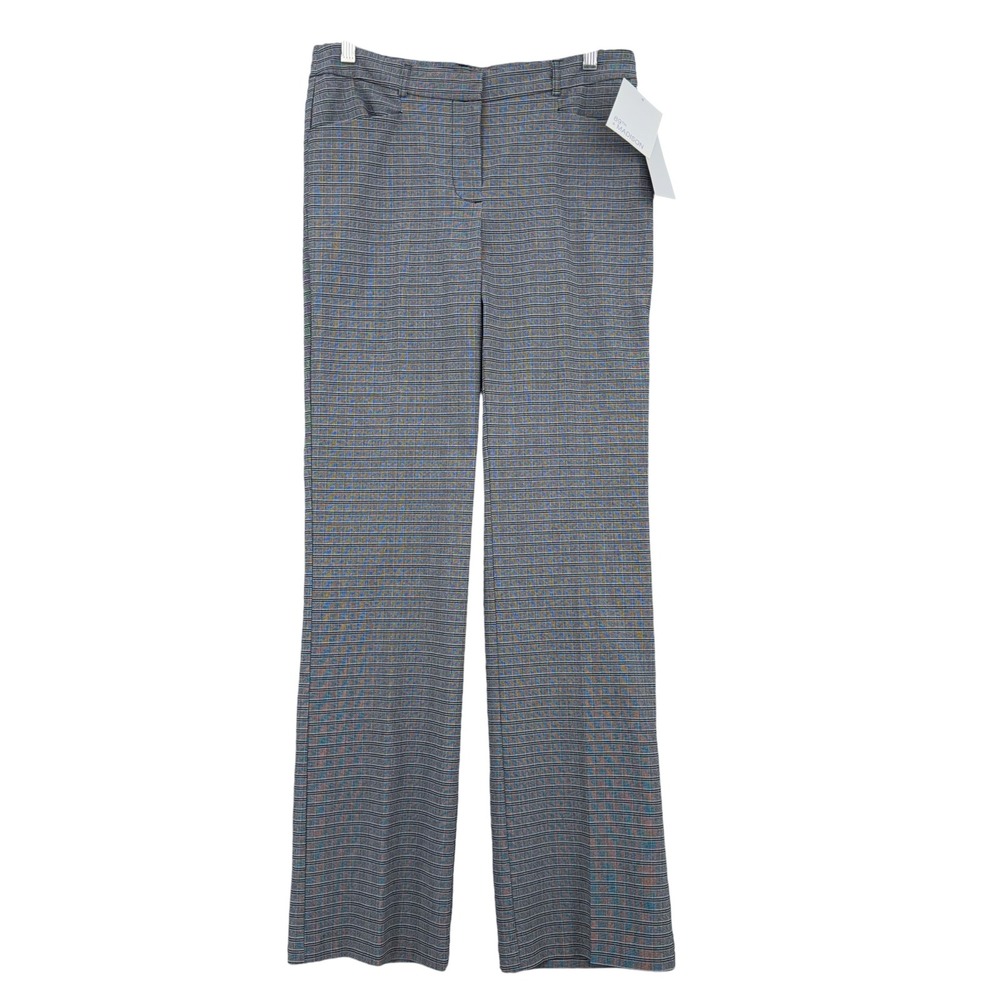 89th + Madison Dress Pants Women 8 Rayon Poly‎ Blend Gray Plaid